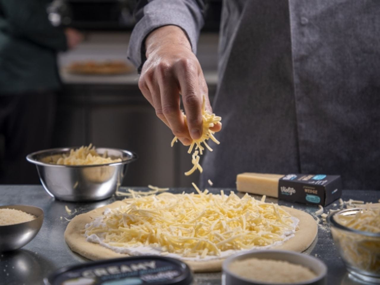 siers, sarīvēts, rokas, violife