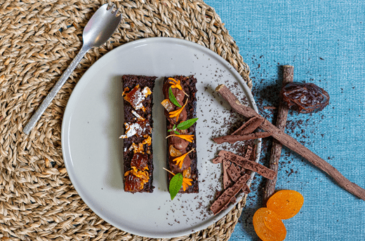 recipe image Dadel Brownie met chocomousse by Bart De Pooter**