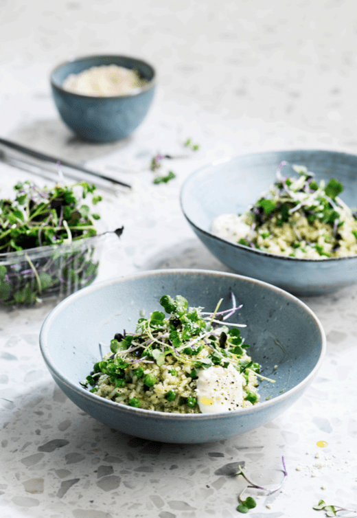 recipe image Romige Groene Pesto Risotto