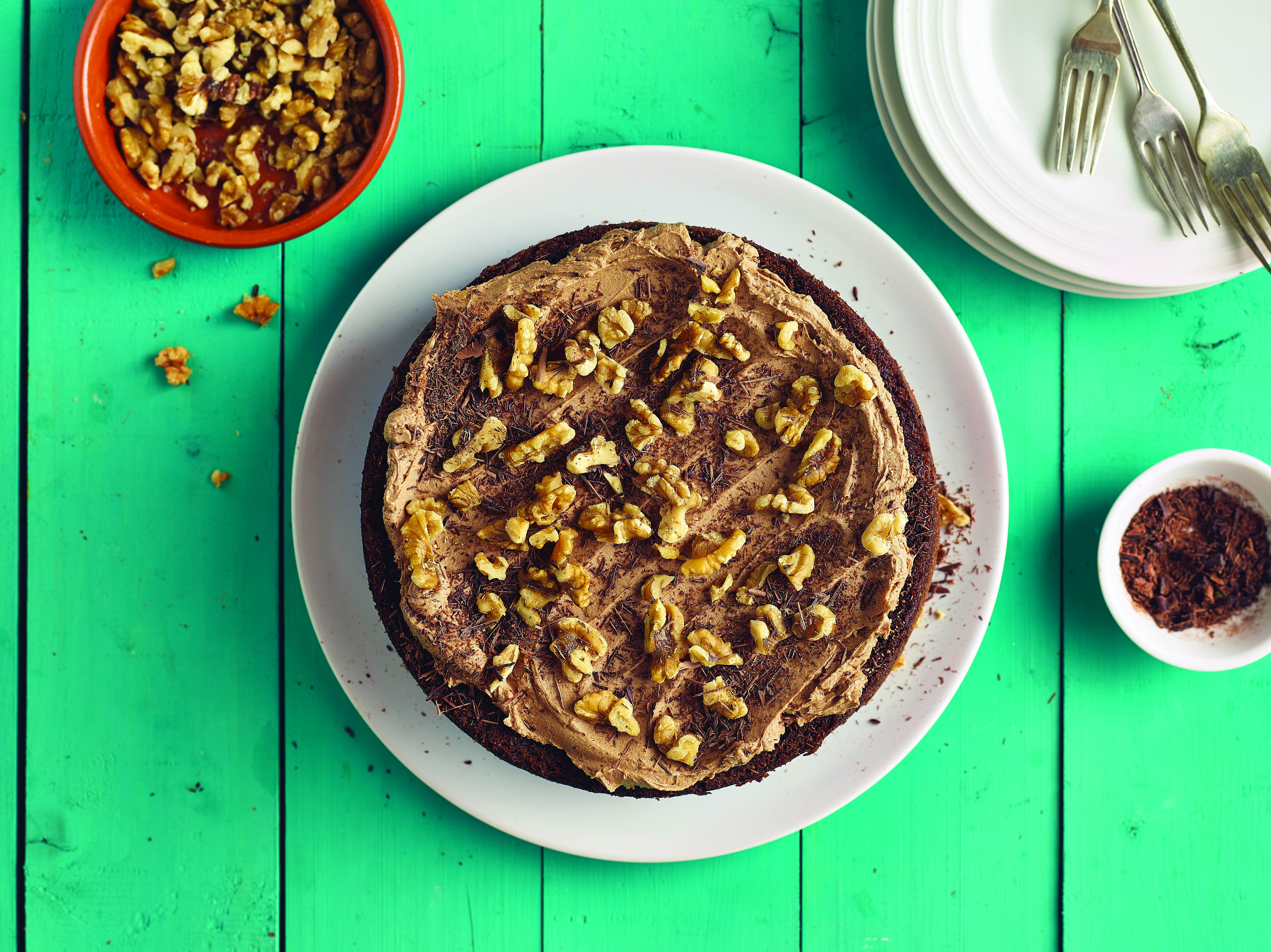 recipe image Notentaart met chocolade