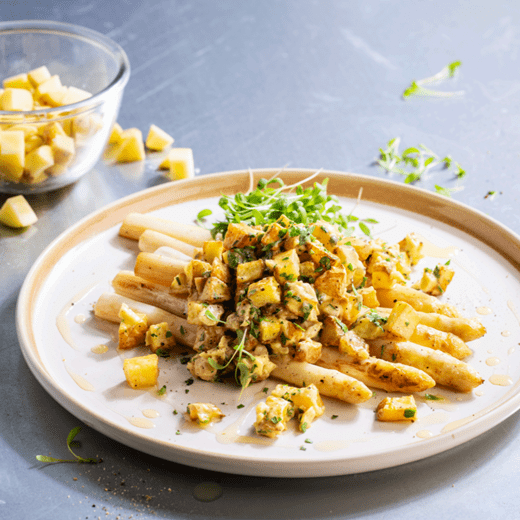 recipe image Asperges met vegan ‘ei-salade’