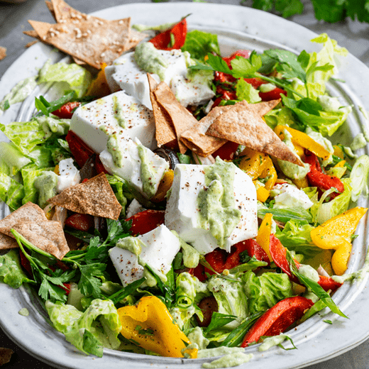 recipe image Vegan Fattoush salade