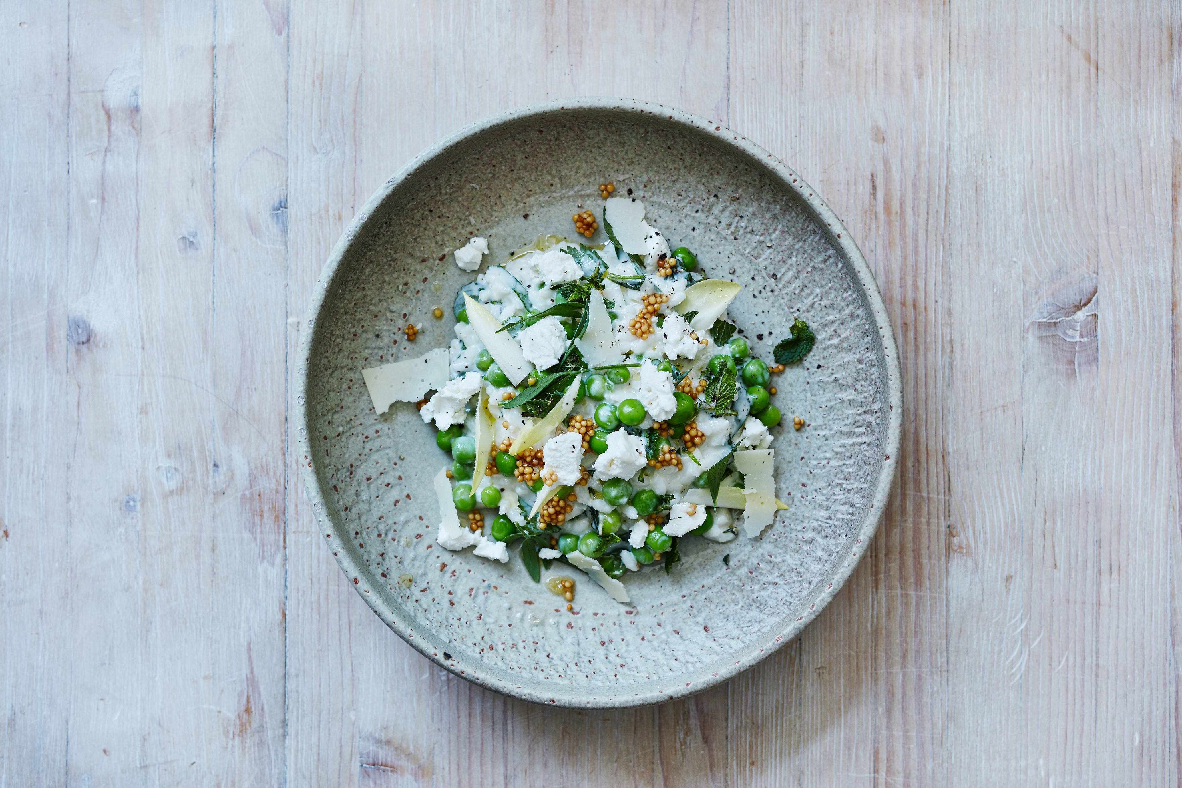 recipe image Romige geitenkaas risotto