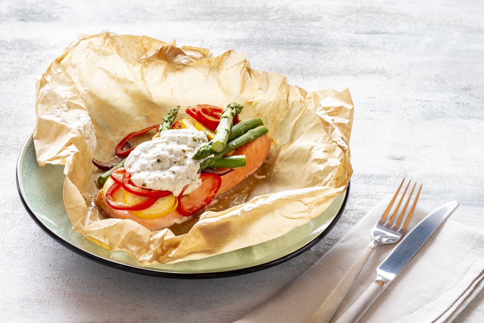 recipe image Zalm in papillot