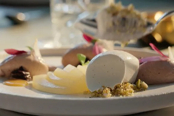 Poached Pear Acai Mousse