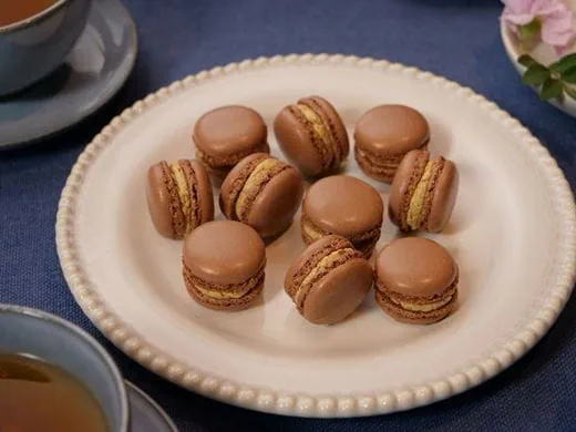 recipe image Koffie Macarons