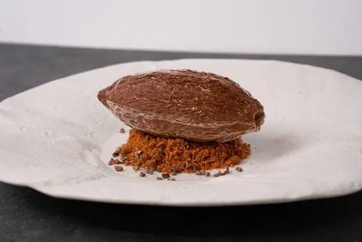 recipe image Chocoladesherbet met cacaonibs en sorbet van cacao