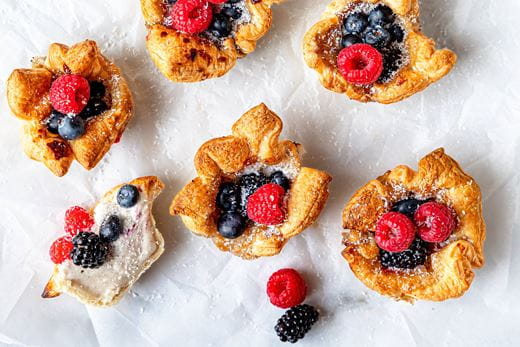 recipe image Bladerdeegschelpjes à la Willem-Pie