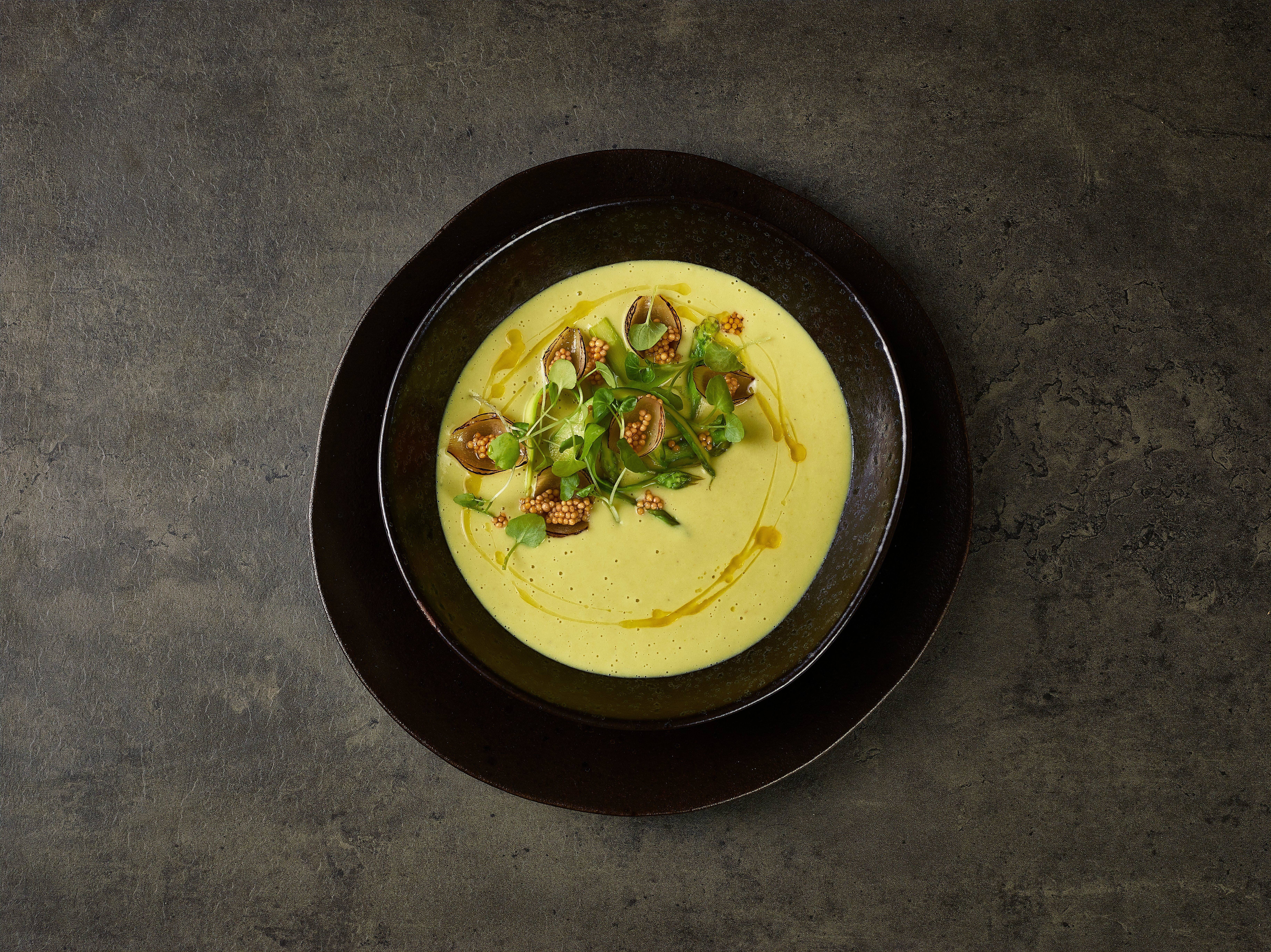 recipe image Romige asperge soep