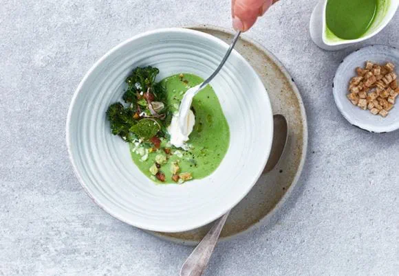Wegańska, zielona zupa