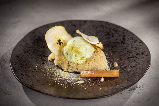 recipe image Ryż z lodami z zielonego jabłka