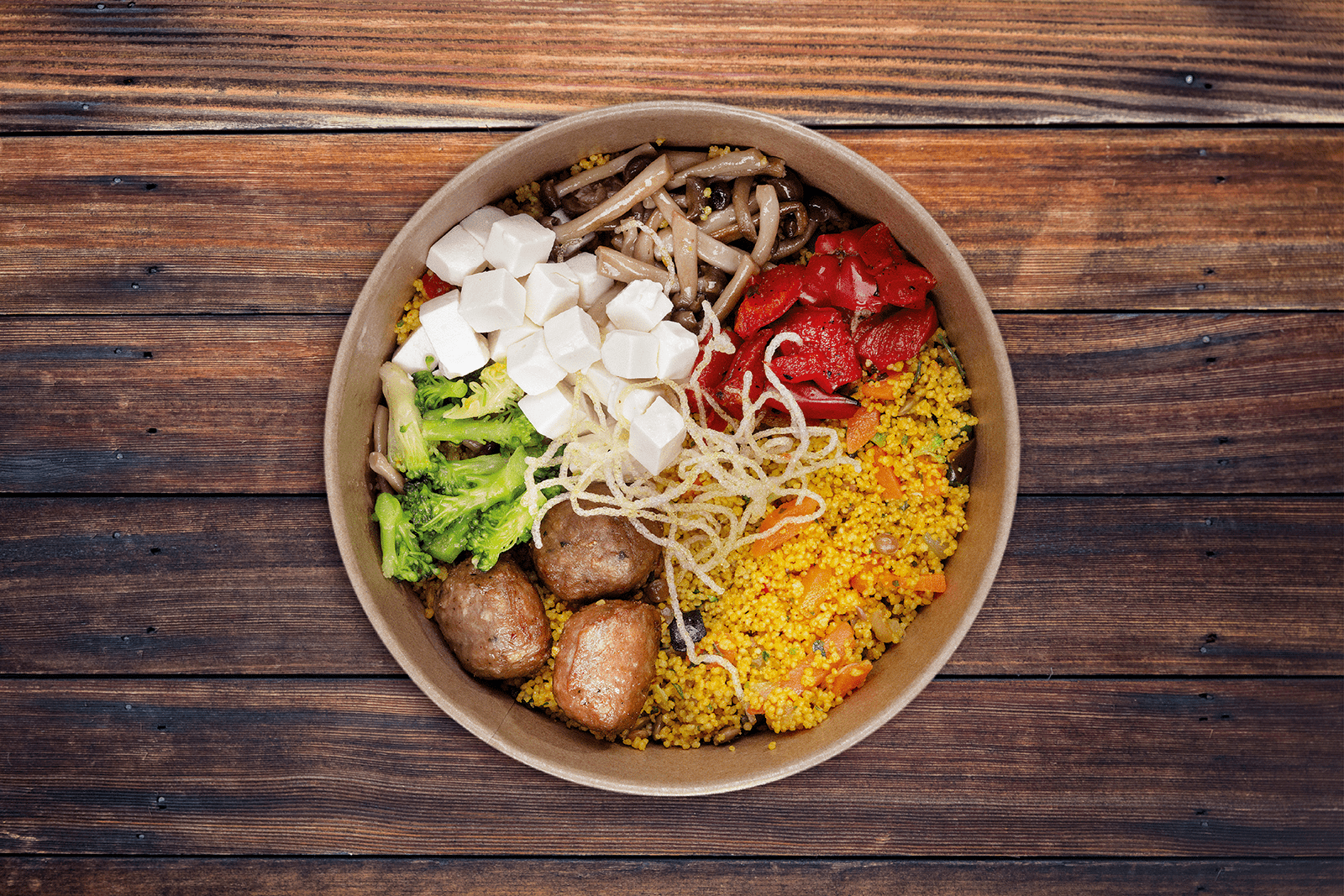 recipe image Roślinny Bowl z grzybkami shimeji