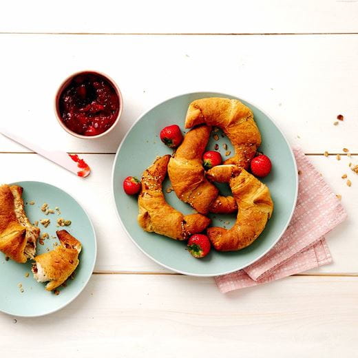 recipe image Roślinne rogaliki serowe z nadzieniami premium Vortumnus