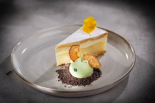 recipe image Szarlotka z musem waniliowym