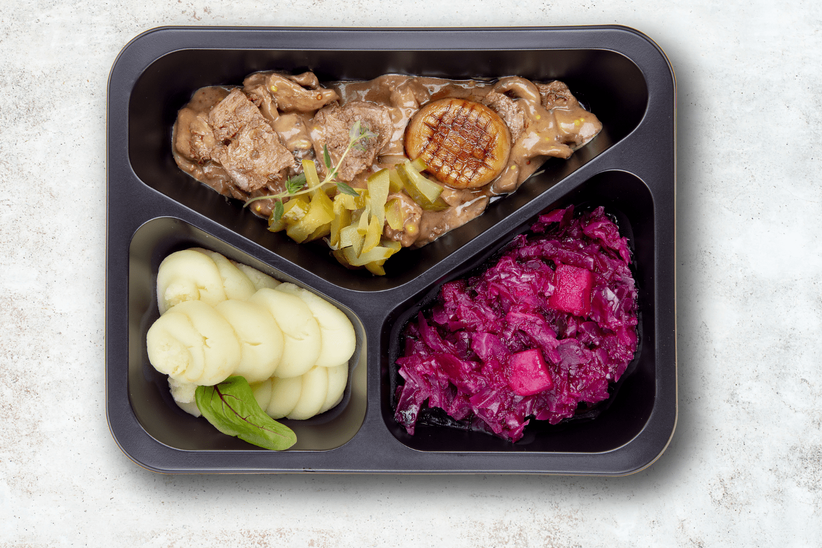 recipe image A'la strogonow z roślinnej wołowiny