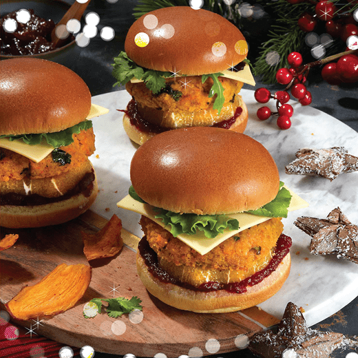 recipe image Burgery z soczewicy z plastrami Violife