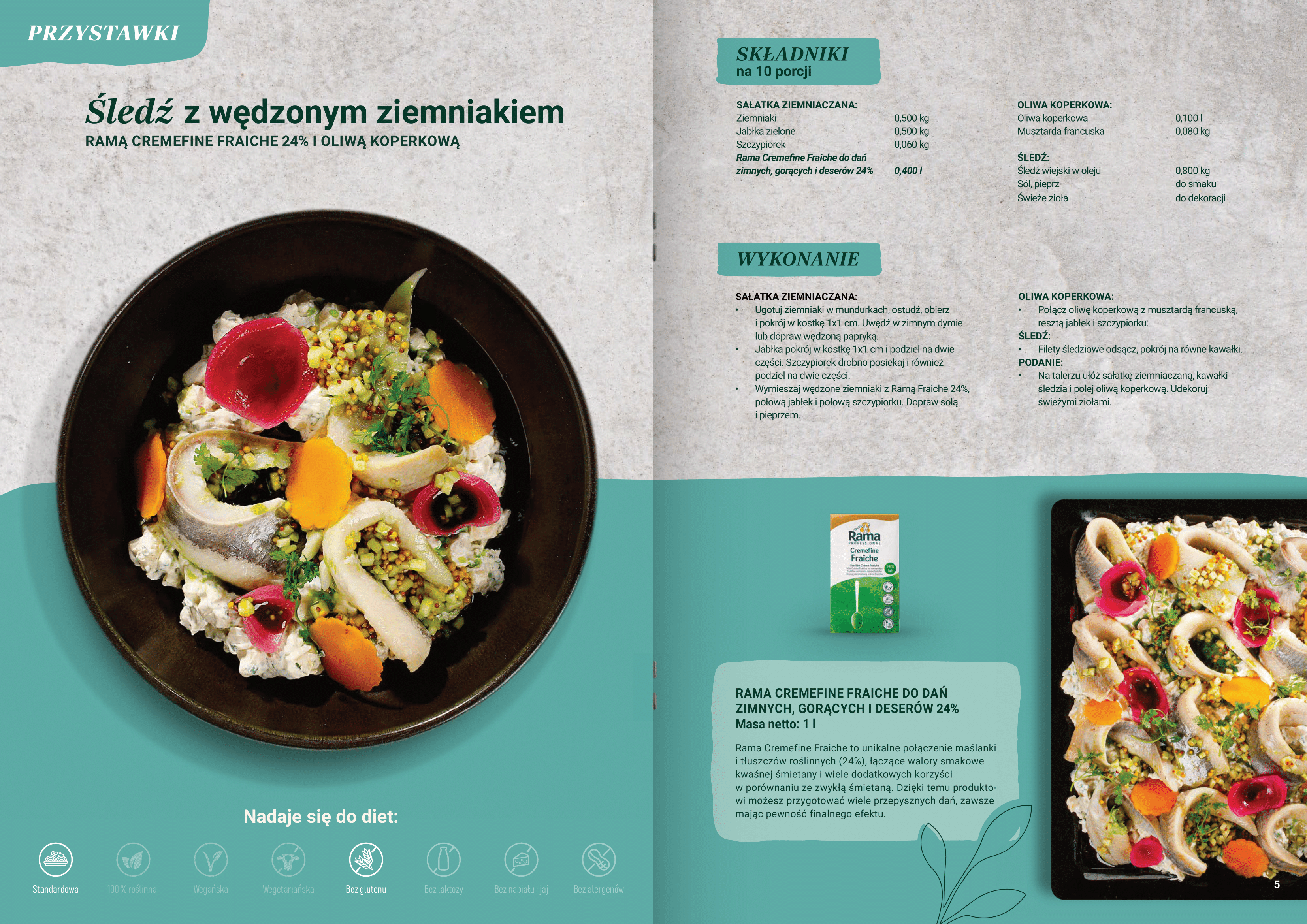 Śledź z wędzonym ziemniakiem