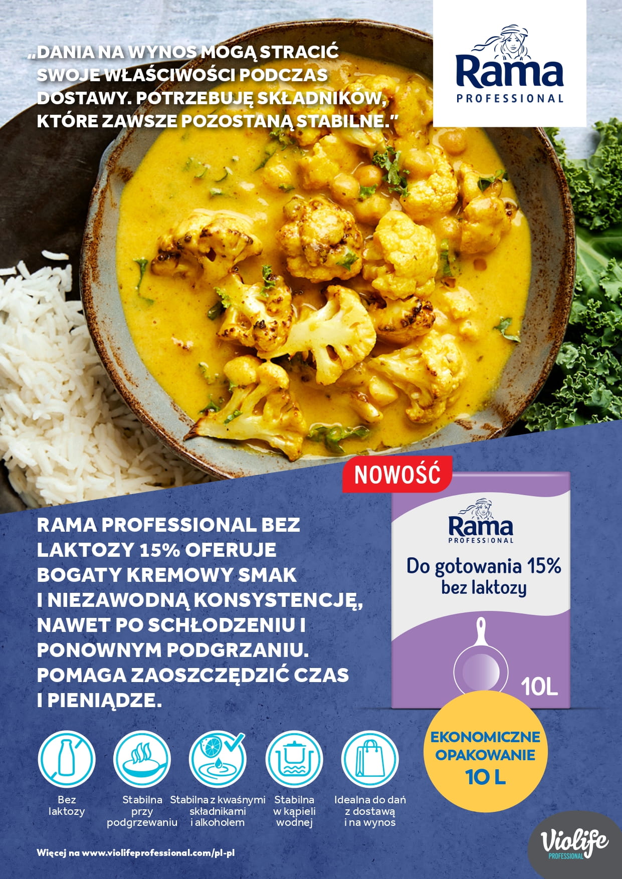 Rama 15 bez laktozy 10L