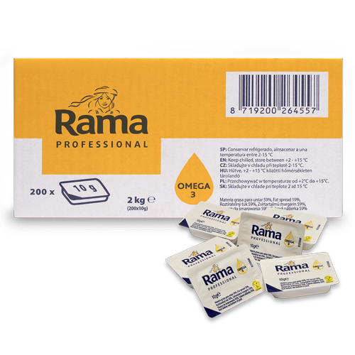Rama jednoporcjowy tłuszcz do smarowania 200 x 10 g