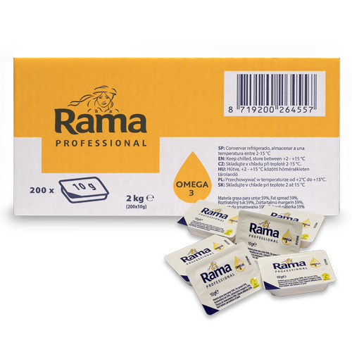 Rama jednoporcjowy tłuszcz do smarowania 200 x 10 g