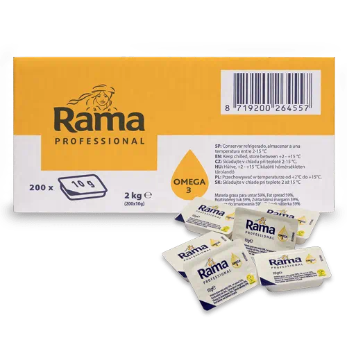 Rama jednoporcjowy tłuszcz do smarowania 200 x 10 g
