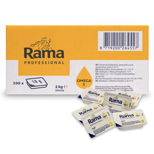 Rama jednoporcjowy tłuszcz do smarowania 200 x 10 g