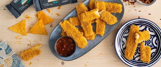 recipe image Palitos de Mozzarella 100% vegetais