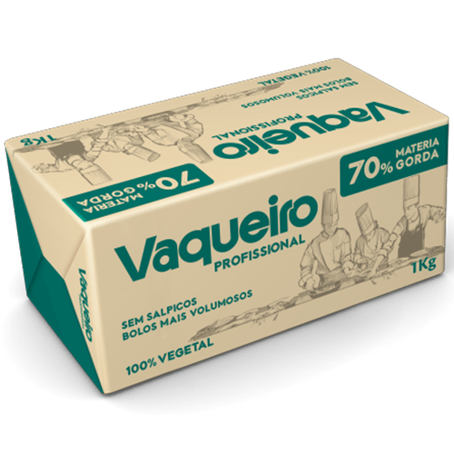 Vaqueiro Profissional - creme vegetal com 70% de matéria gorda