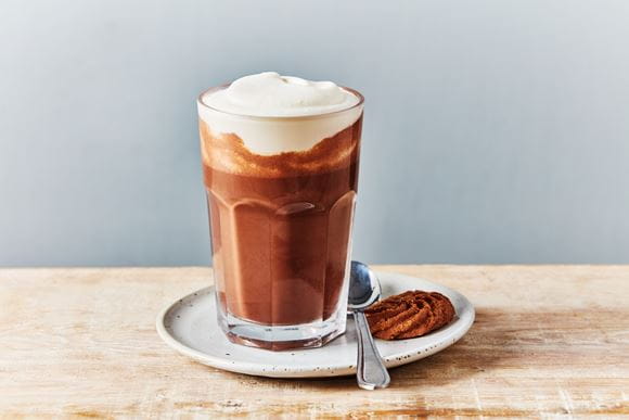 Plant-based products in cafe