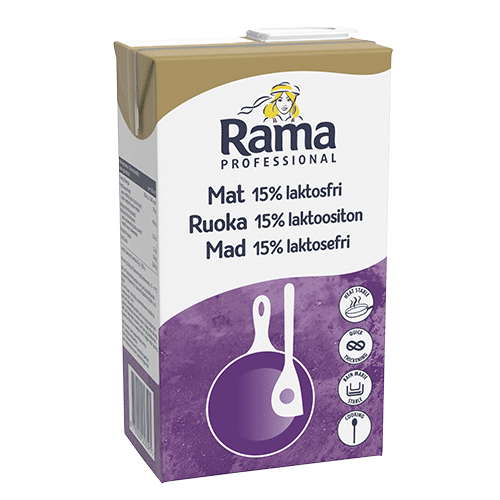 Rama Professional Mat 15% laktosfri 8x1L