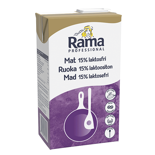 Rama Professional Mat 15% laktosfri 8x1L