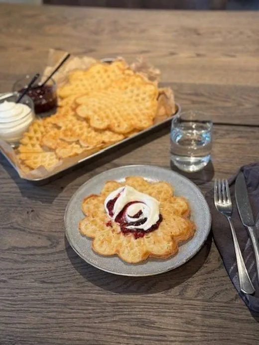 recipe image Frasiga våfflor, mjölk- och äggfria