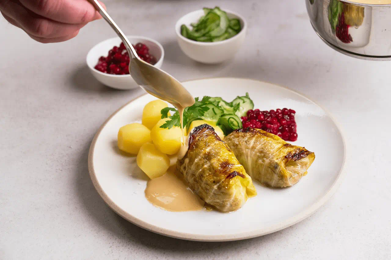 recipe image Savoykålsdolme, 100% växtbaserad