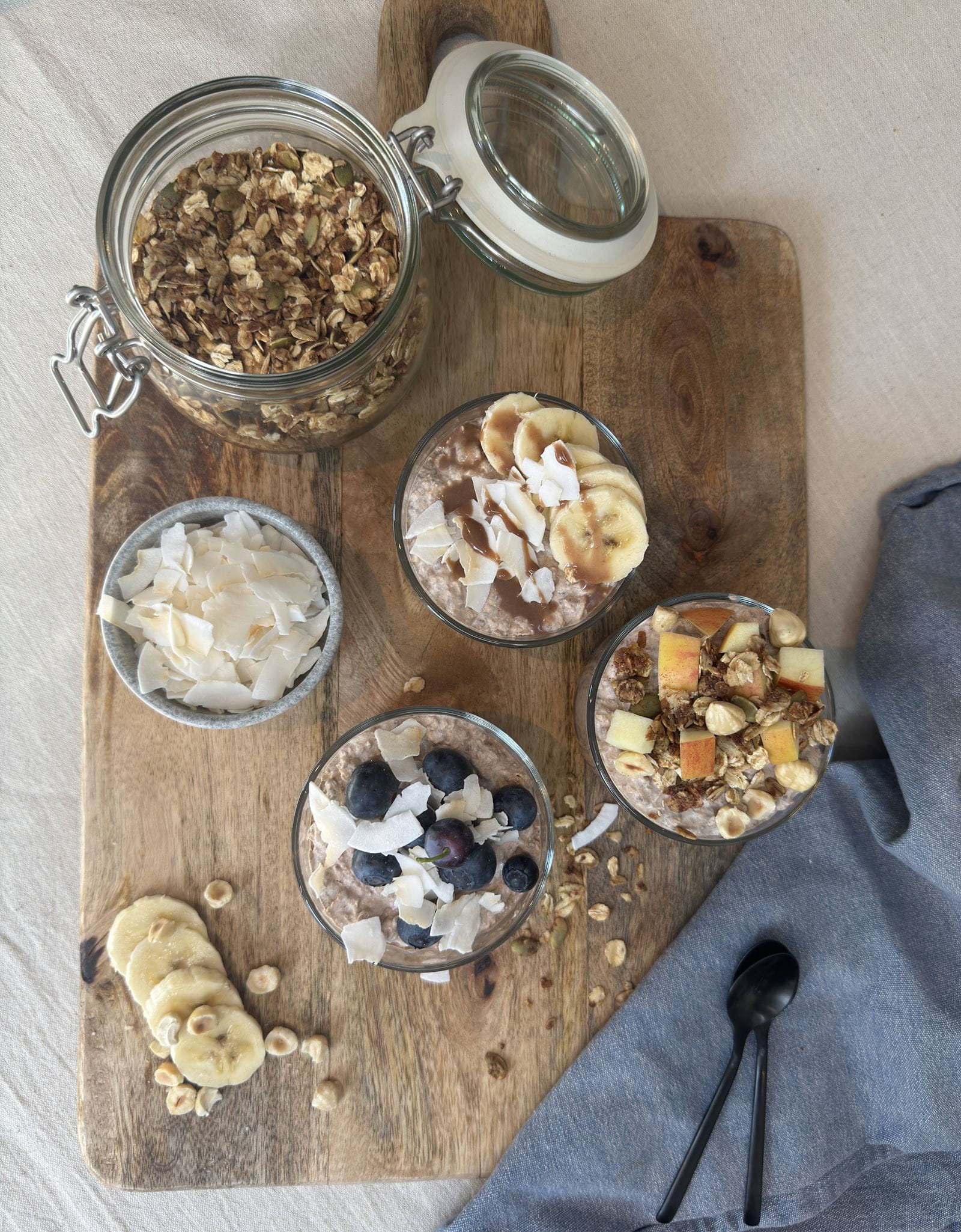 recipe image Overnight oats med choklad och banan