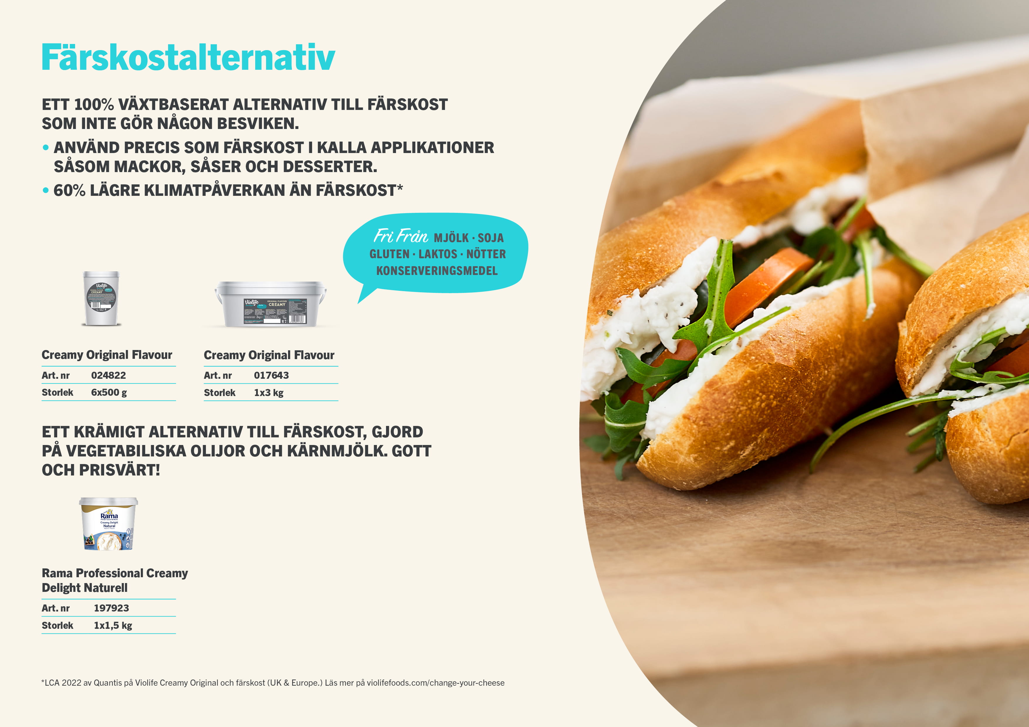 100% växtbaserade gräddalternativ – Flora Professional Plant