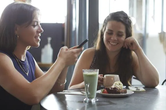 Plant-based products in cafe