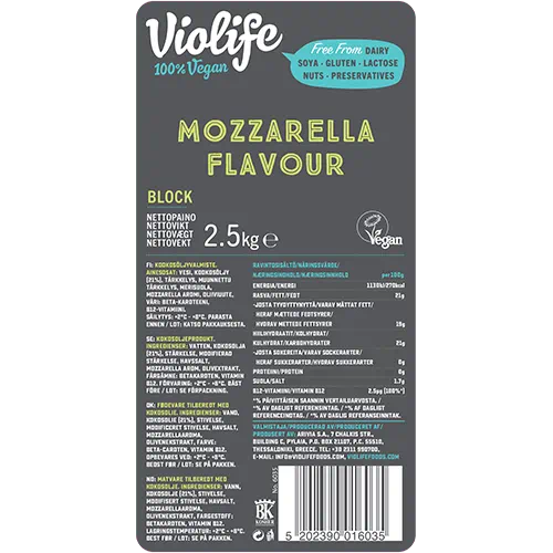 VIOLIFE MOZZARELLA FLAVOUR 5x25kg