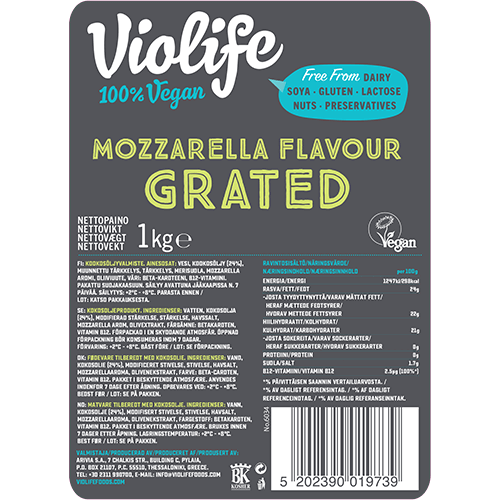  VIOLIFE GRATED MOZZARELLA 10x1kg