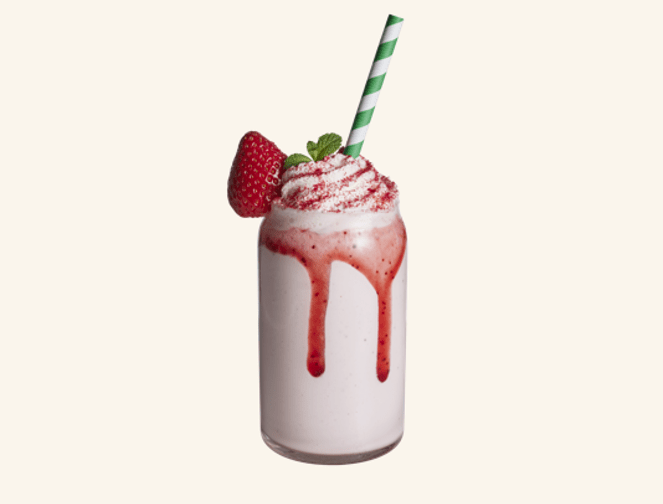 recipe image Jordgubbsmilkshake 1,2L