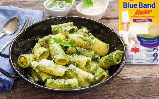 recipe image เพนเน่ซอสครีมเพสโต้