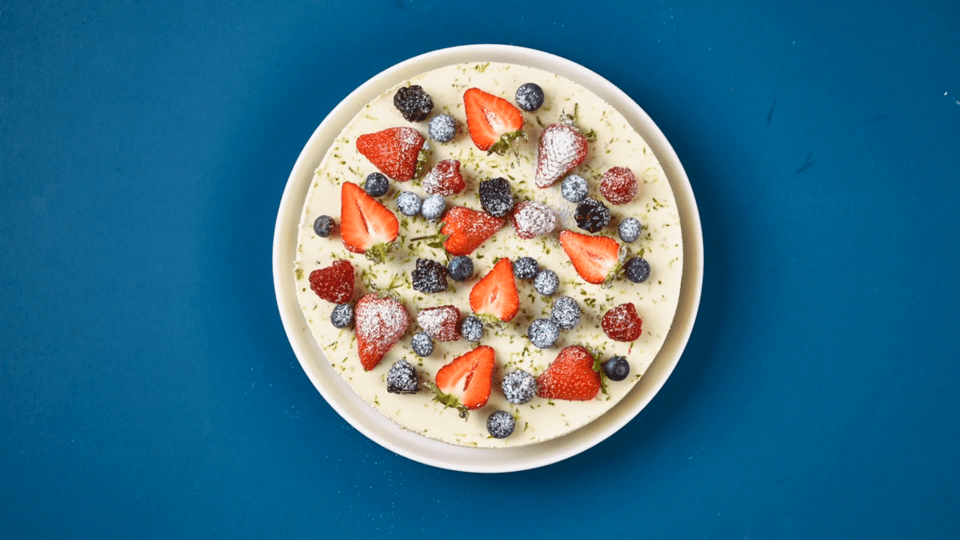 recipe image Misket Limonlu Vegan Cheesecake