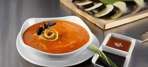 recipe image Domatesli Közlenmiş Patlıcan Çorbası